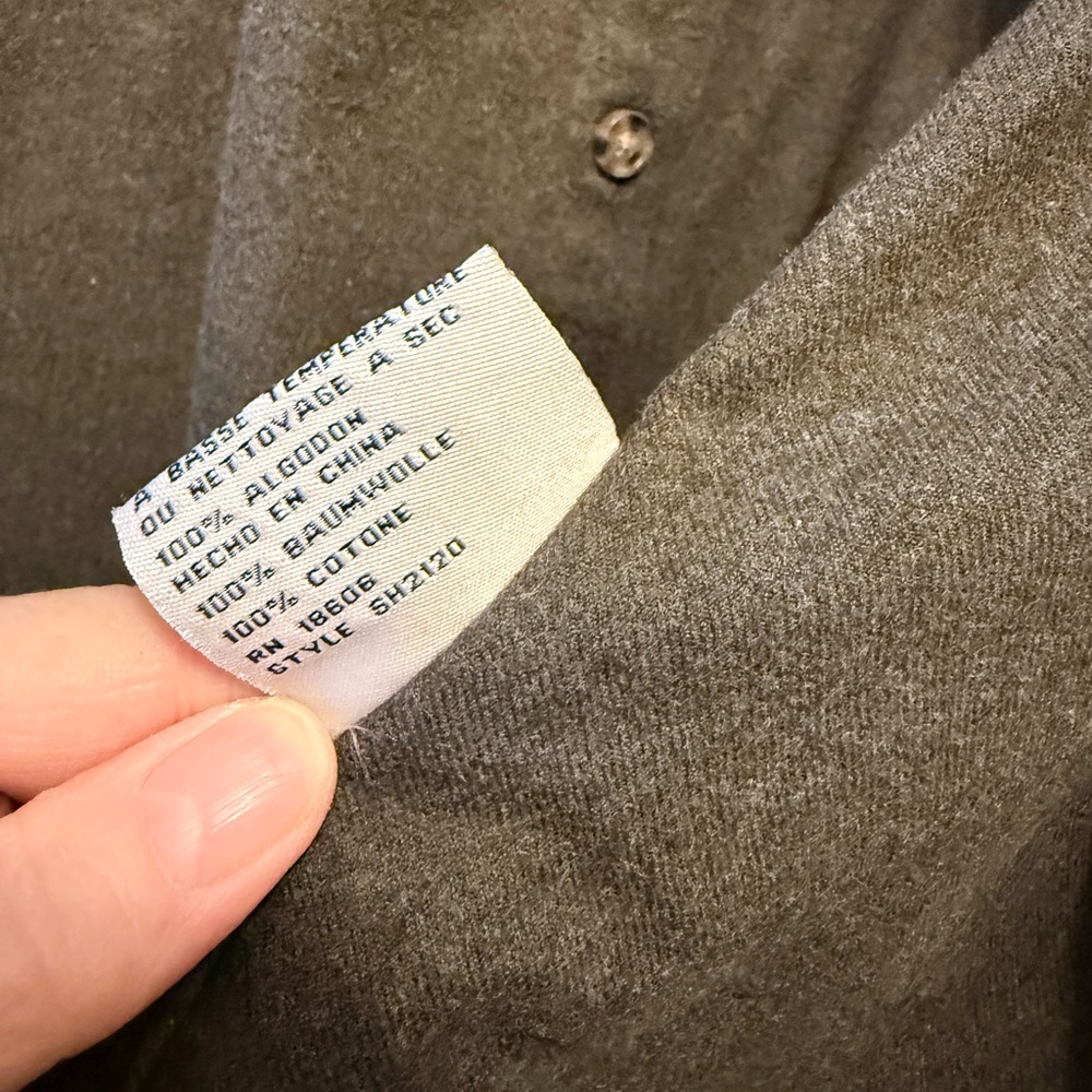 Schott Bros NYC Olive Flannel - Picture 4 of 8
